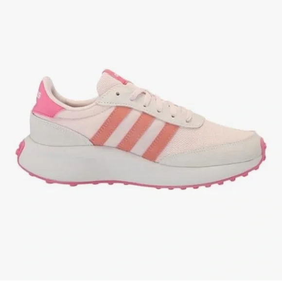 Adidas Women's Pink and White Sneakers - Picture 2 of 7